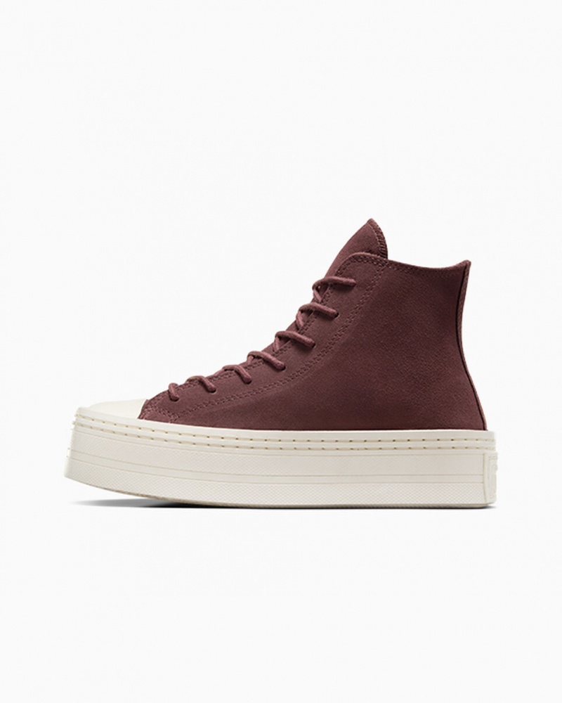 Converse Chuck Taylor All Star Modern Lift Platform Ruskind Brune | 17628JVGF