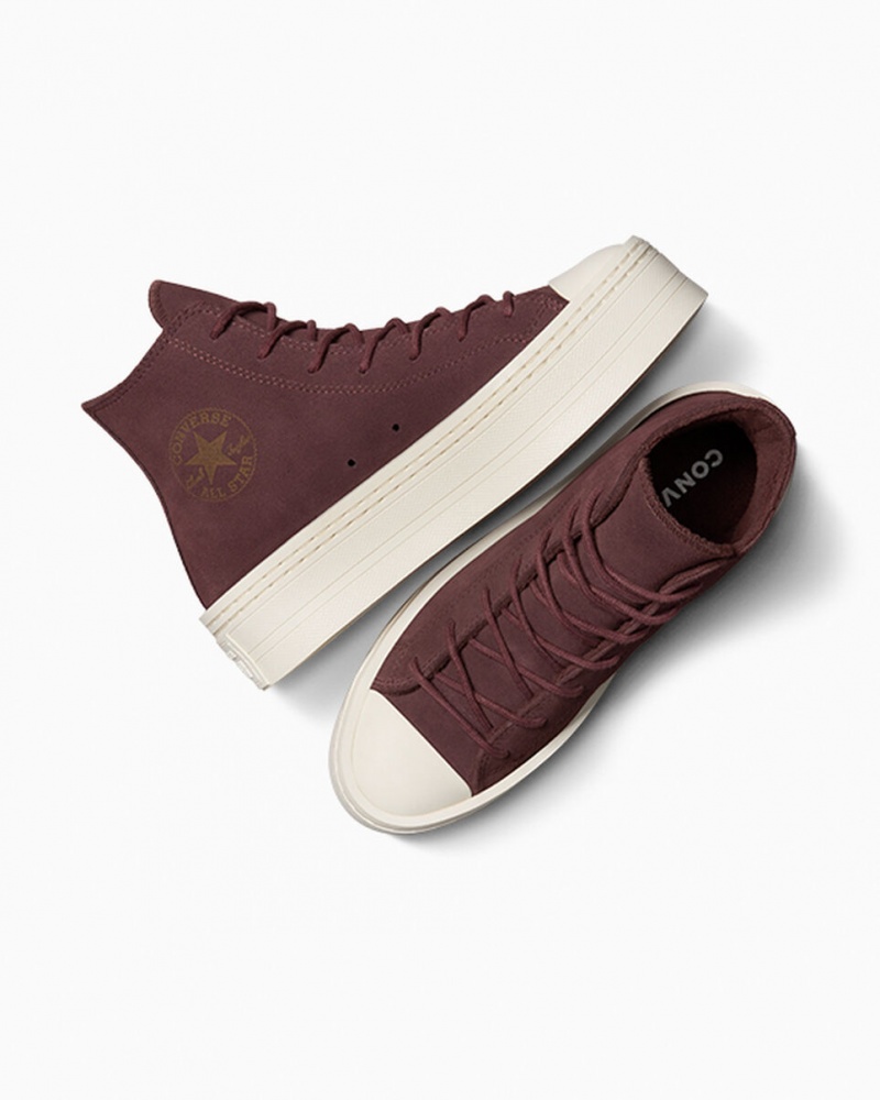 Converse Chuck Taylor All Star Modern Lift Platform Ruskind Brune | 17628JVGF