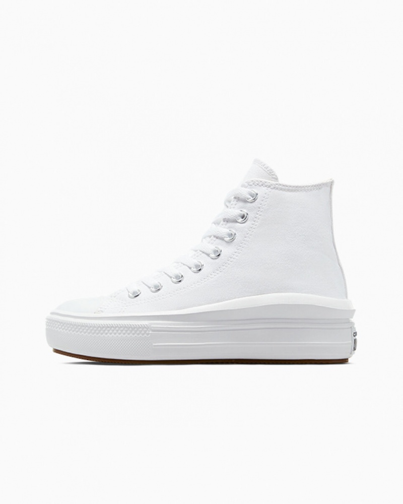 Converse Chuck Taylor All Star Move Platform Hvide Sort | 03894WQCS