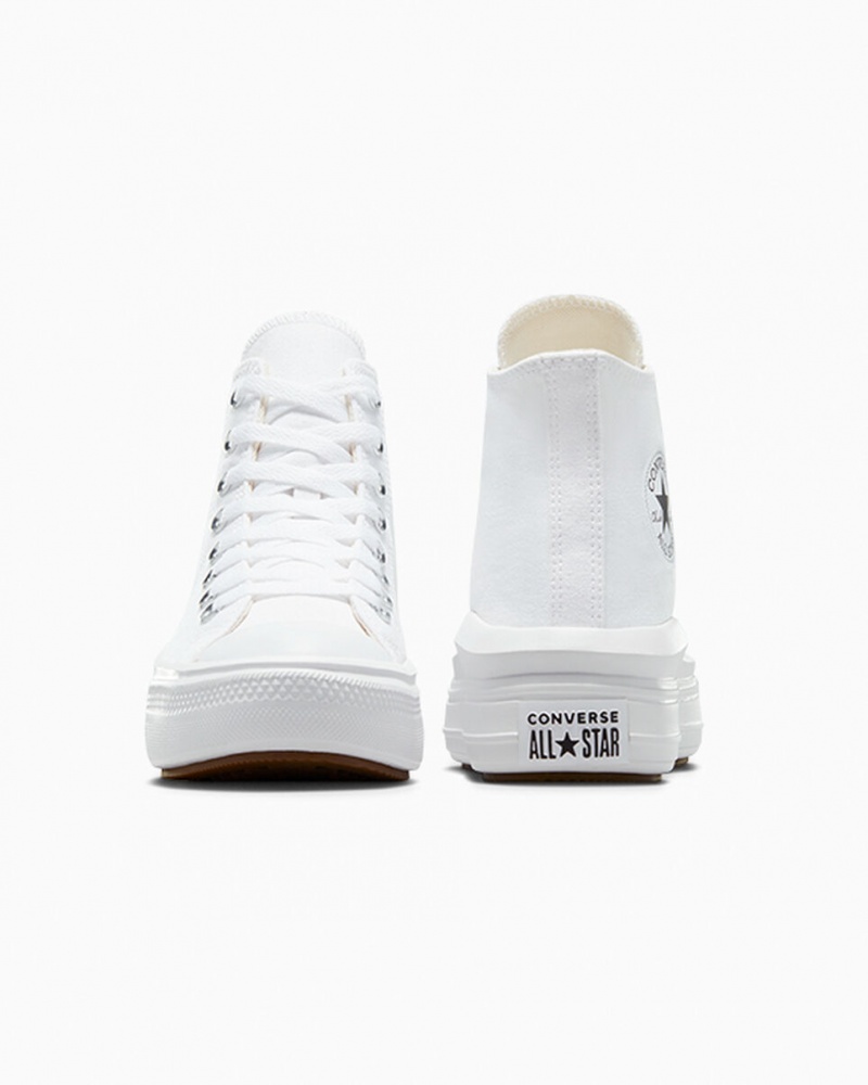 Converse Chuck Taylor All Star Move Platform Hvide Sort | 03894WQCS