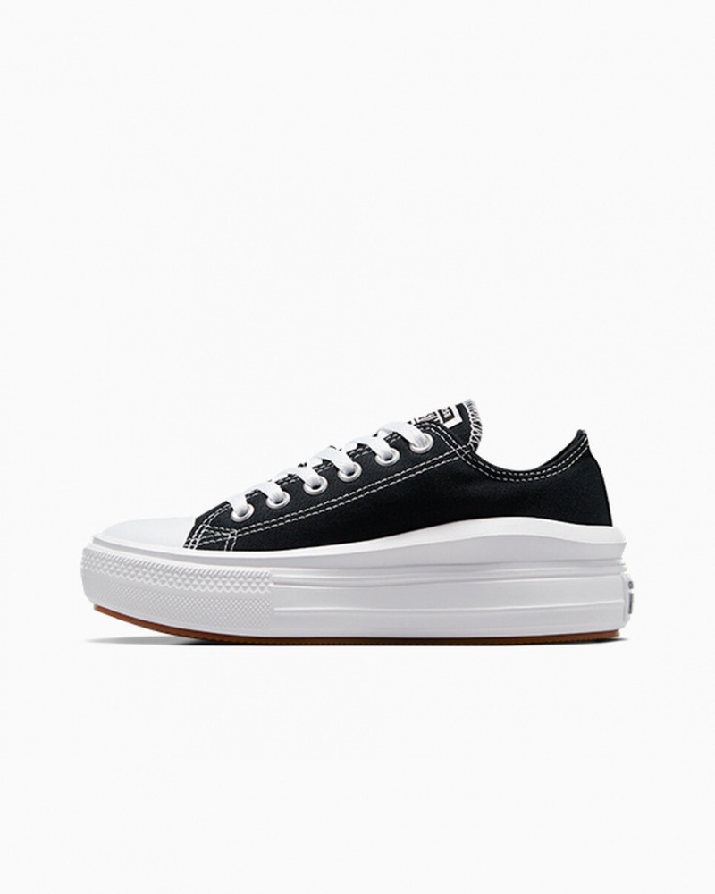 Converse Chuck Taylor All Star Move Platform Sort Hvide Hvide | 53619YPDU