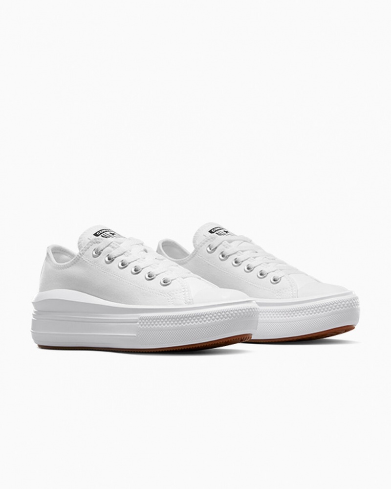 Converse Chuck Taylor All Star Move Platform Hvide Hvide Hvide | 37082IUZF