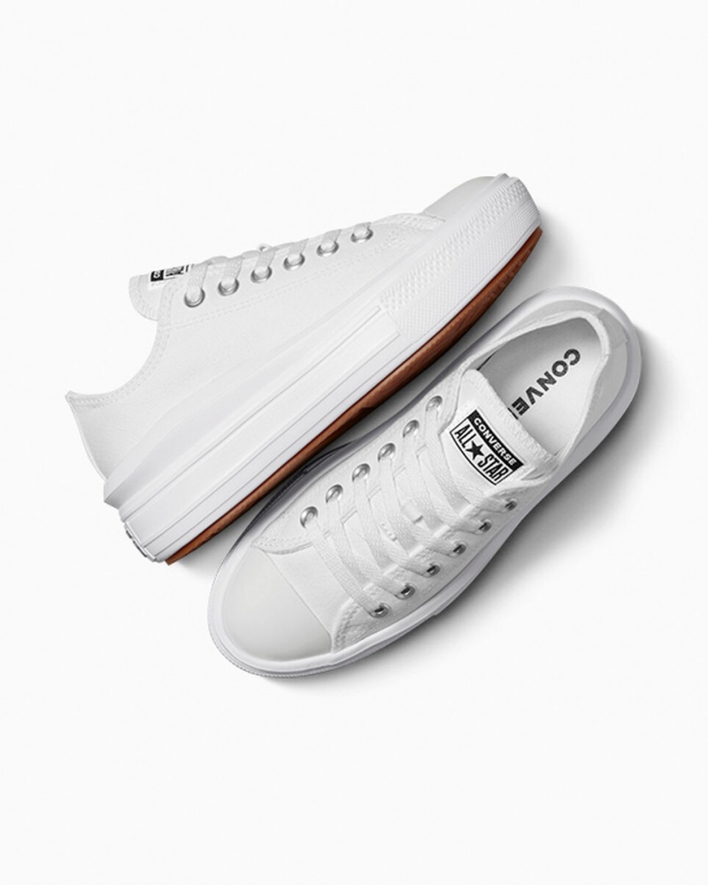 Converse Chuck Taylor All Star Move Platform Hvide Hvide Hvide | 37082IUZF