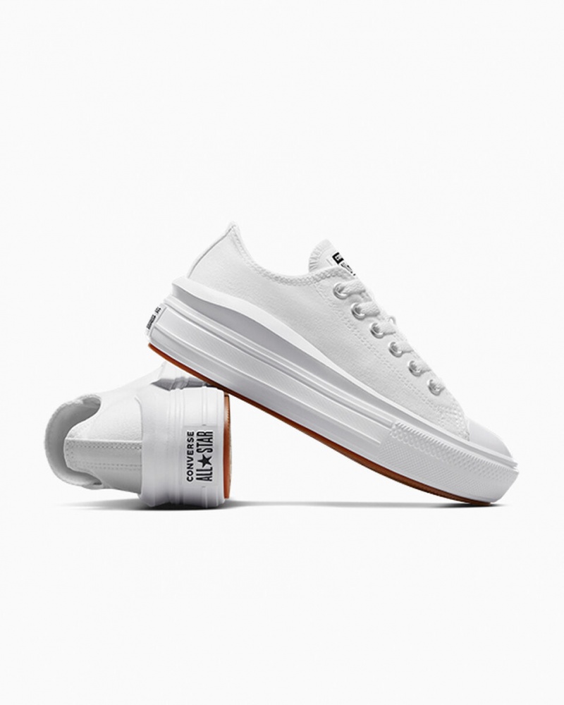 Converse Chuck Taylor All Star Move Platform Hvide Hvide Hvide | 37082IUZF