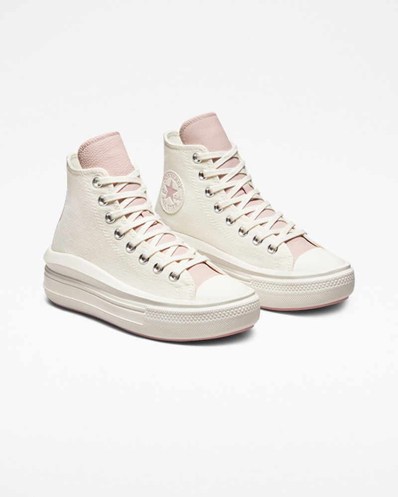 Converse Chuck Taylor All Star Move Platform Tonal Materials Lyserød | 35804VWGE