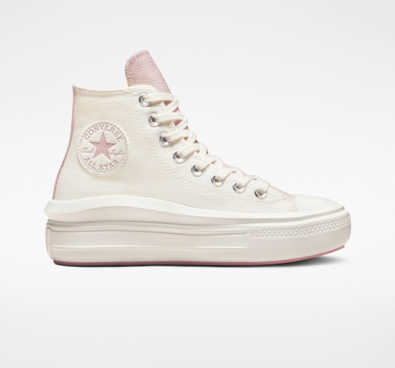 Converse Chuck Taylor All Star Move Platform Tonal Materials Lyserød | 35804VWGE