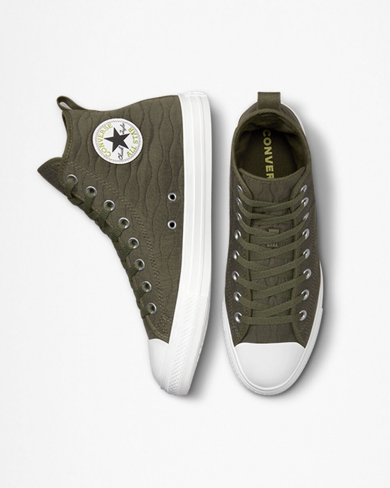 Converse Chuck Taylor All Star Quiltet Grøn | 81690ZVAL