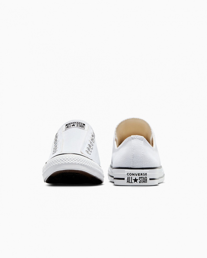 Converse Chuck Taylor All Star Slip Hvide Sort Hvide | 60839LKPX