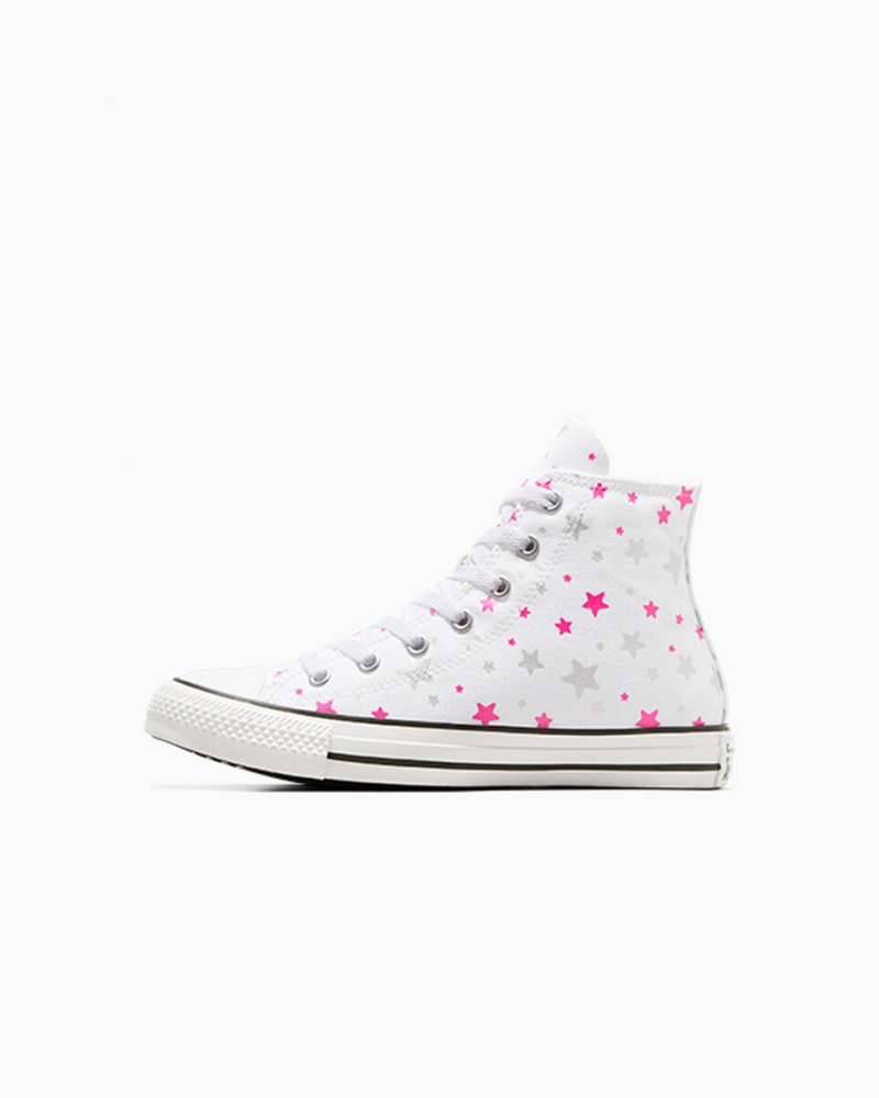 Converse Chuck Taylor All Star Sparkle Hvide Lyserød Hvide | 91325JHMZ