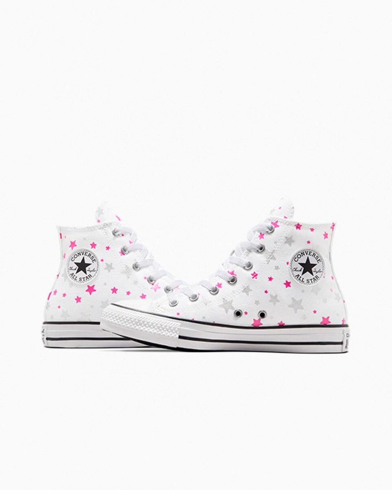 Converse Chuck Taylor All Star Sparkle Hvide Lyserød Hvide | 91325JHMZ