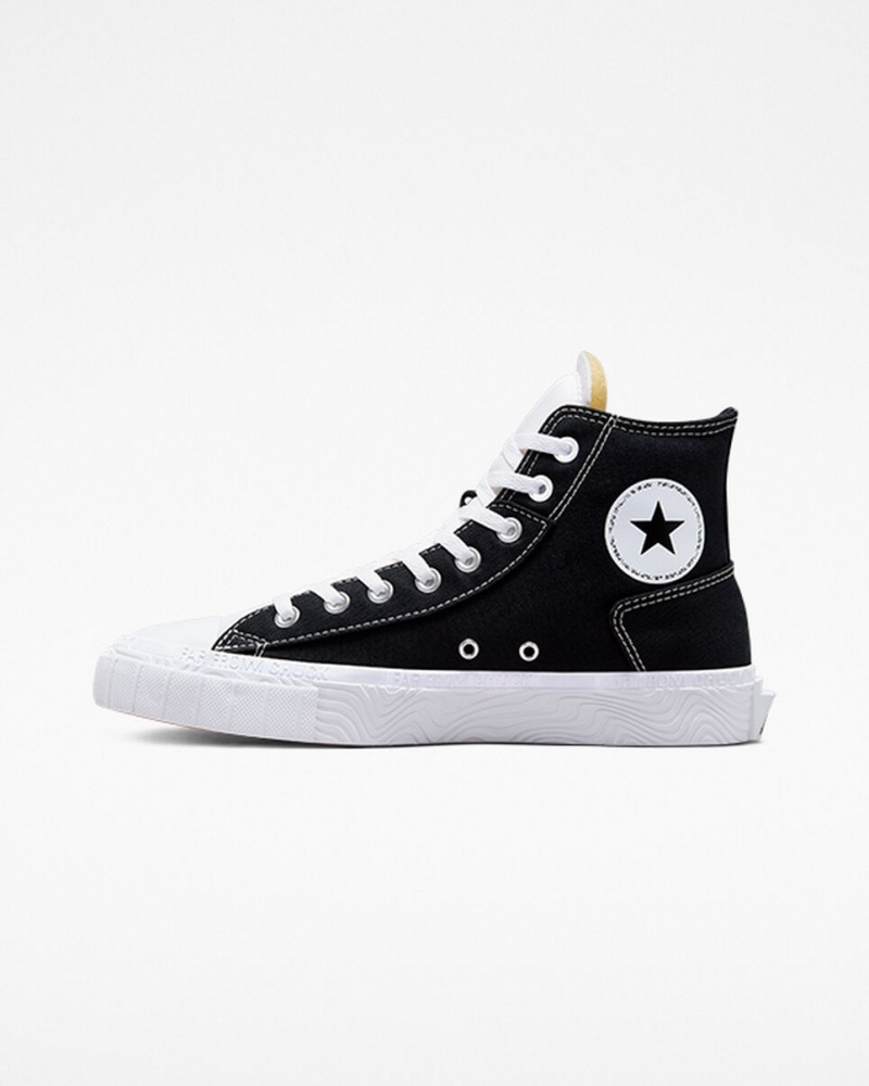 Converse Chuck Taylor Alt Star Canvas Sort Hvide Hvide | 78605AOWR