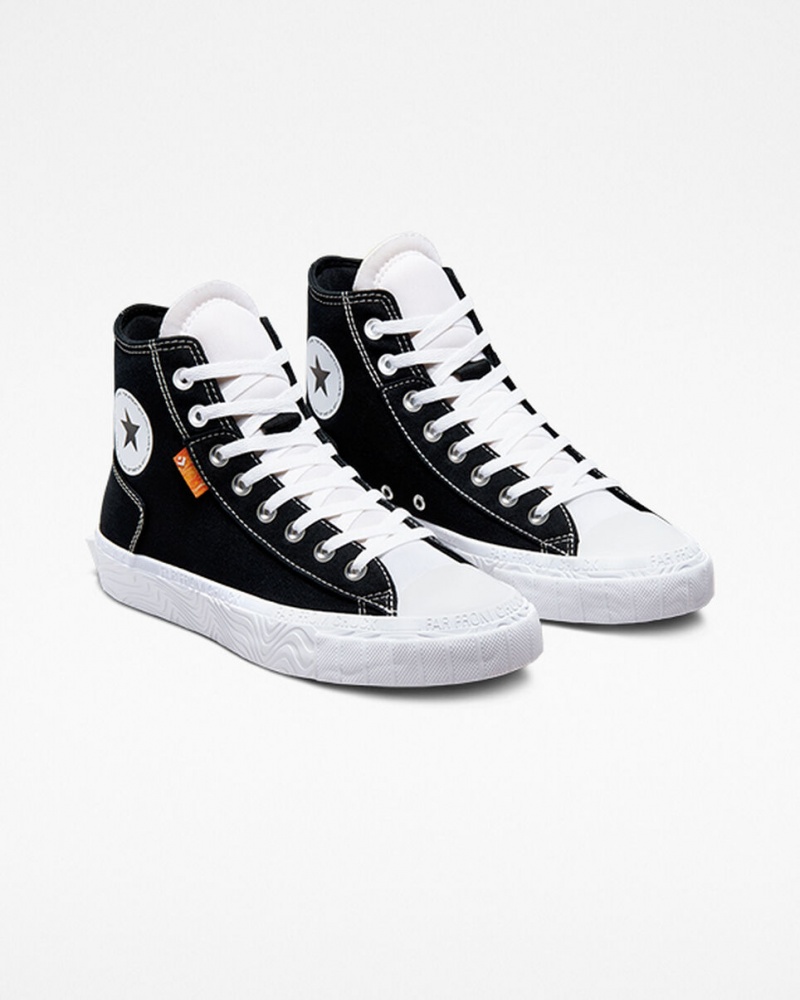 Converse Chuck Taylor Alt Star Canvas Sort Hvide Hvide | 78605AOWR