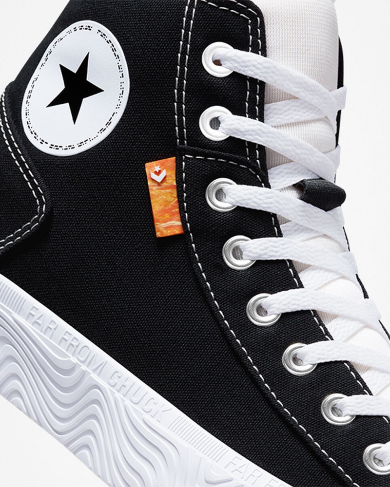 Converse Chuck Taylor Alt Star Canvas Sort Hvide Hvide | 78605AOWR