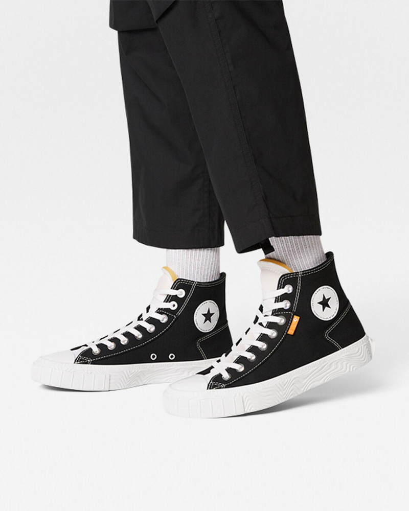 Converse Chuck Taylor Alt Star Canvas Sort Hvide Hvide | 78605AOWR