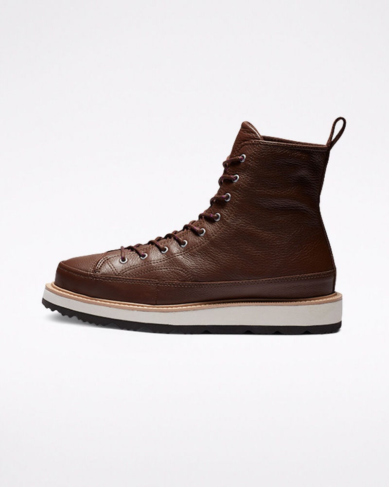 Converse Chuck Taylor Crafted Boot Chokolade Lysesort | 51843HSBK