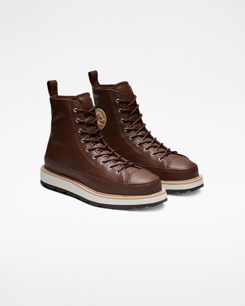 Converse Chuck Taylor Crafted Boot Chokolade Lysesort | 51843HSBK