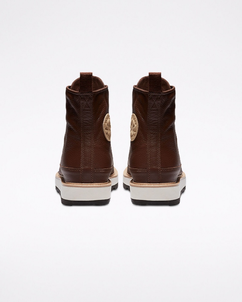 Converse Chuck Taylor Crafted Boot Chokolade Lysesort | 51843HSBK