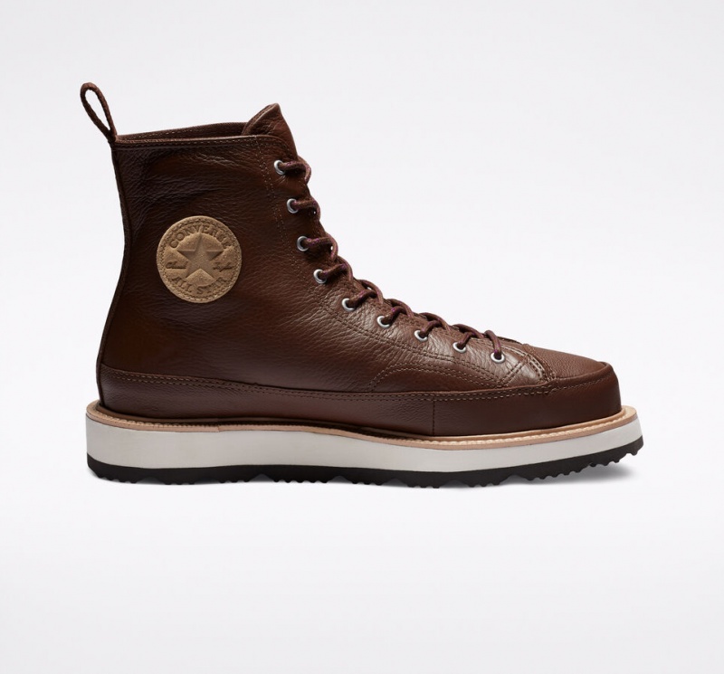 Converse Chuck Taylor Crafted Boot Chokolade Lysesort | 51843HSBK