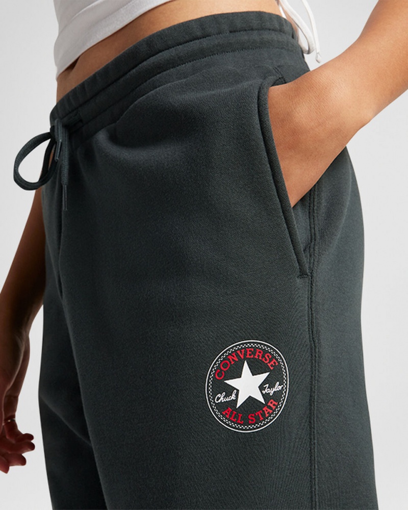 Converse Converse Go-To All Star Patch Standard-Fit Fleece Sweatpants Grøn | 37956XOZW