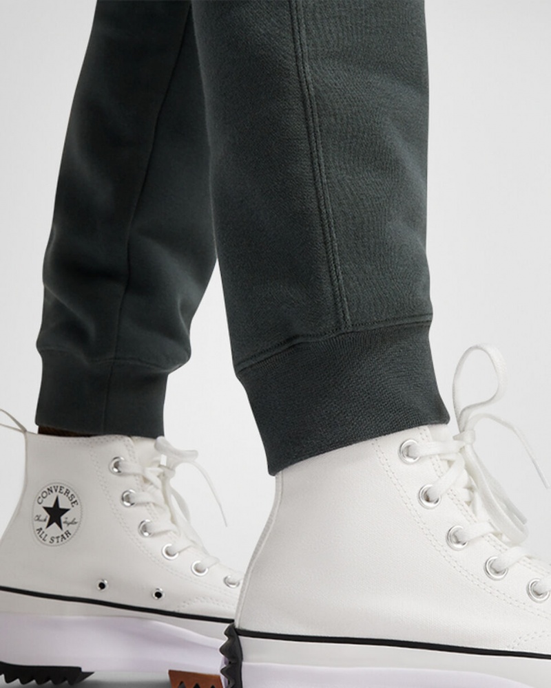 Converse Converse Go-To All Star Patch Standard-Fit Fleece Sweatpants Grøn | 86291RVNJ