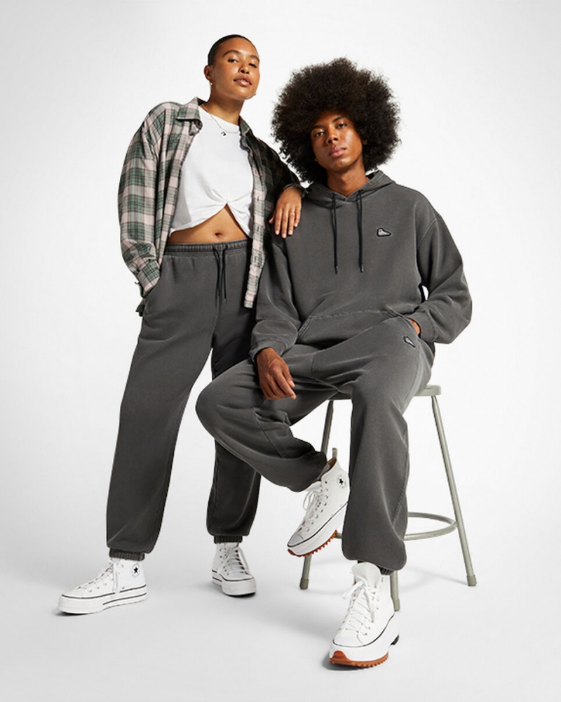 Converse Converse Go-To Sneaker Patch Loose-Fit Sweatpants Sort | 06287IQOH