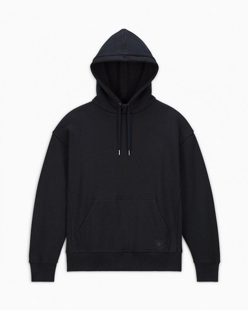 Converse Converse Gold Standard Loose-Fit Pullover Hoodie Sort | 89273GVEW