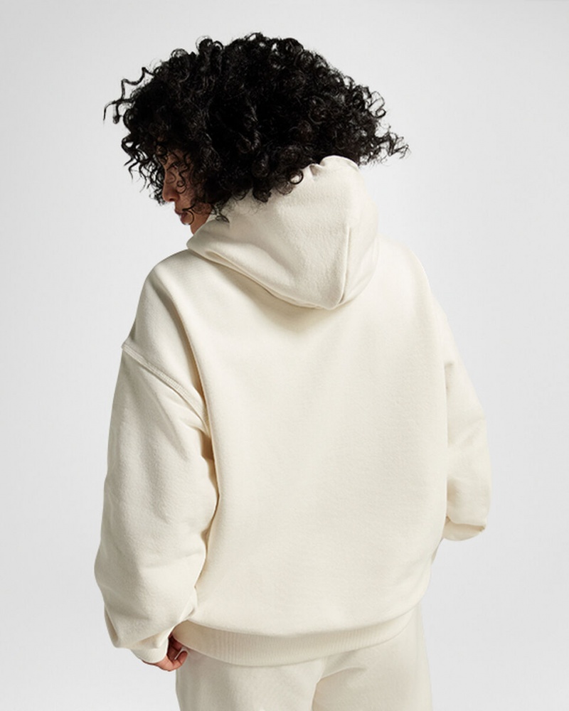 Converse Converse Gold Standard Loose-Fit Pullover Hoodie Egret | 82193QCKM