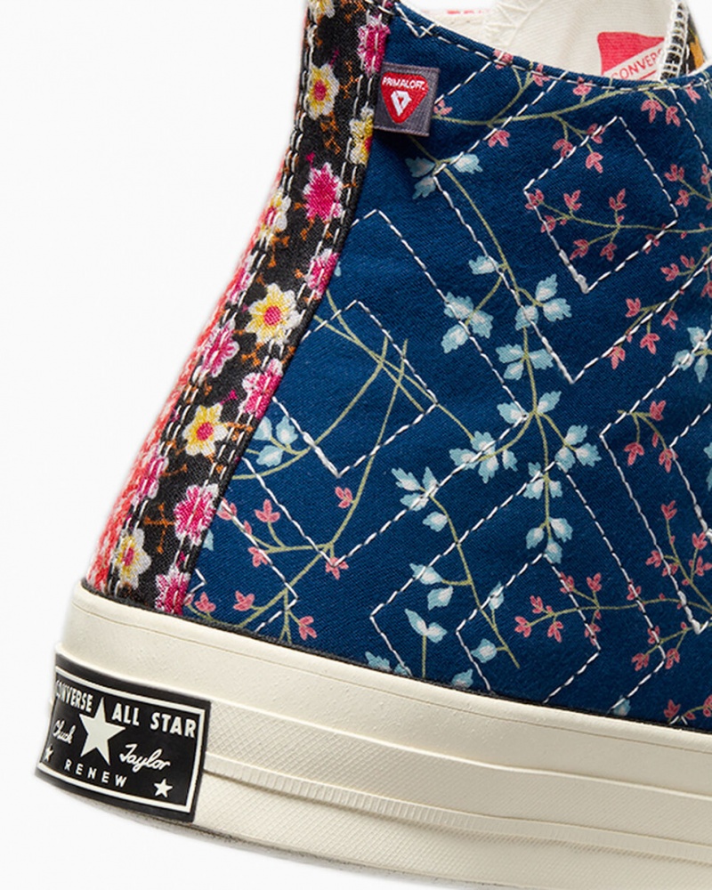 Converse Converse Upcycled Floral Chuck 70 Sort Rød Blå | 89762XYZA