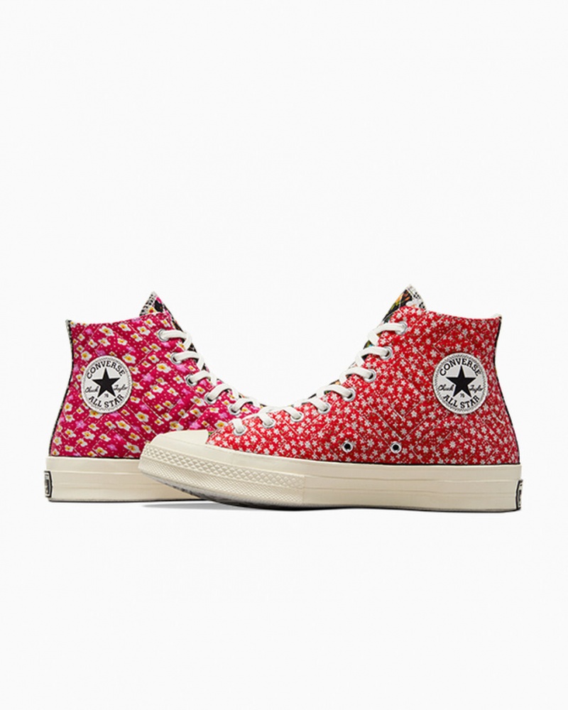 Converse Converse Upcycled Floral Chuck 70 Sort Rød Blå | 89762XYZA