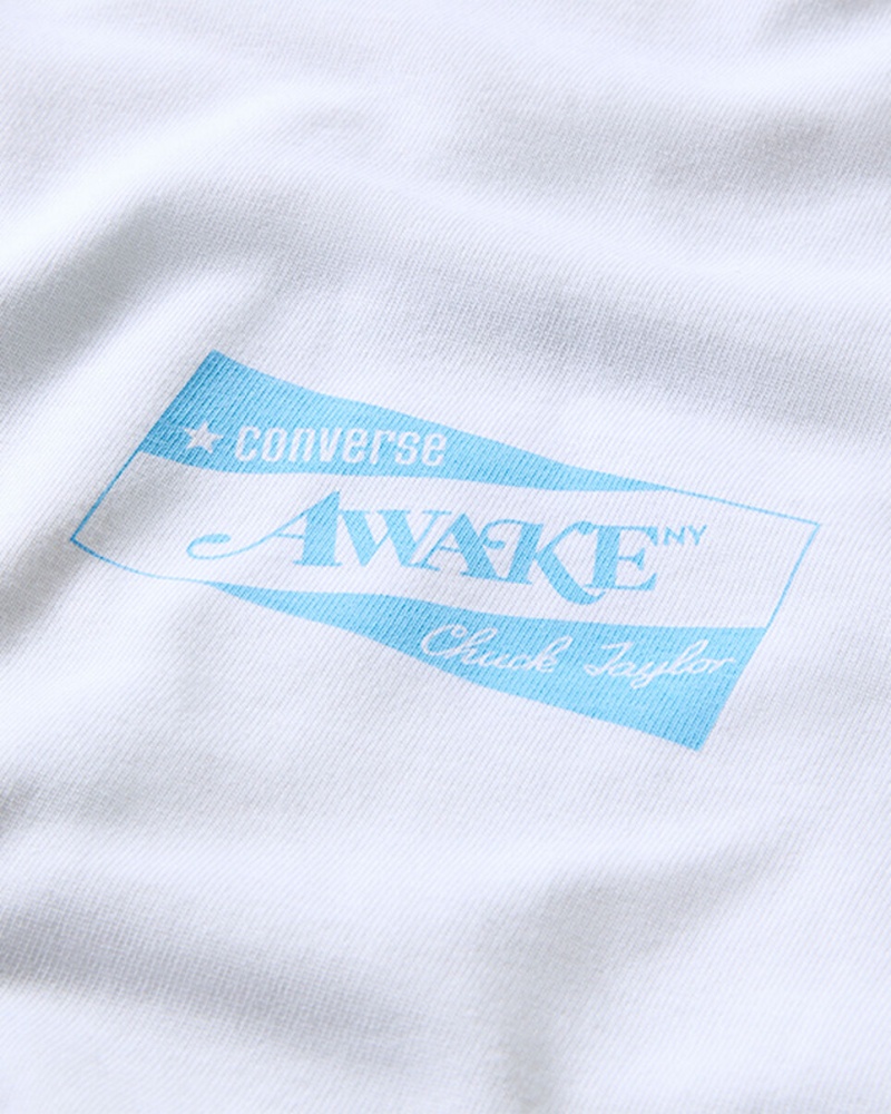 Converse Converse x Awake NY Jersey T-Shirt Hvide | 73580EBWF