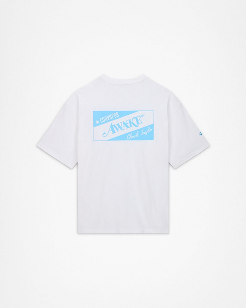 Converse Converse x Awake NY Jersey T-Shirt Hvide | 73580EBWF