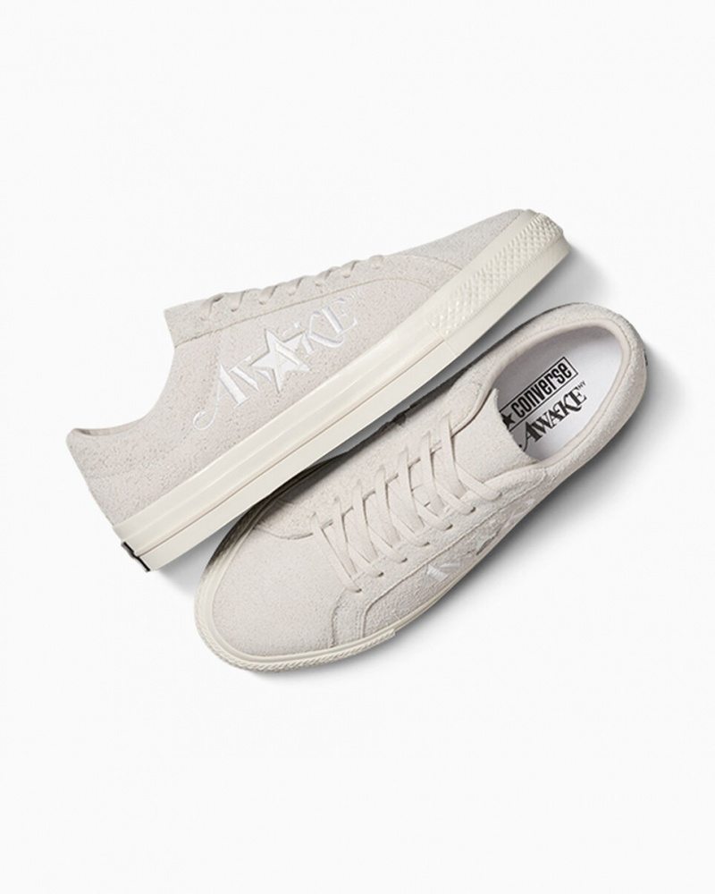 Converse Converse x Awake NY One Star Pro Hvide Sort Hvide | 21378SMXF