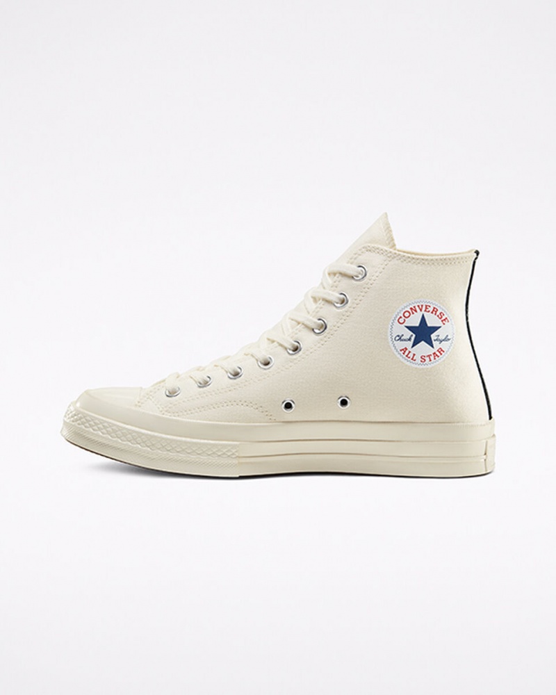 Converse Converse x Comme des Garçons PLAY Chuck 70 Hvide Rød | 05917LNTW