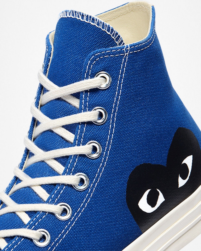 Converse Converse x Comme des Garçons PLAY Chuck 70 Blå Sort | 43708KBEN