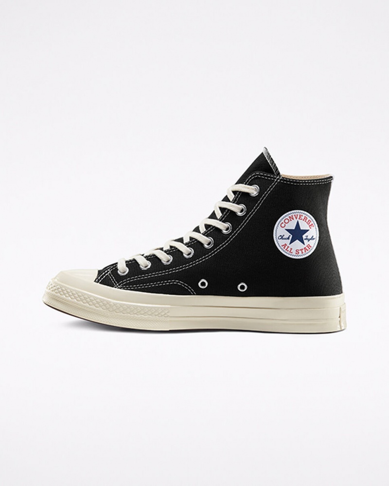 Converse Converse x Comme des Garçons PLAY Chuck 70 Sort Hvide Rød | 42306PABY