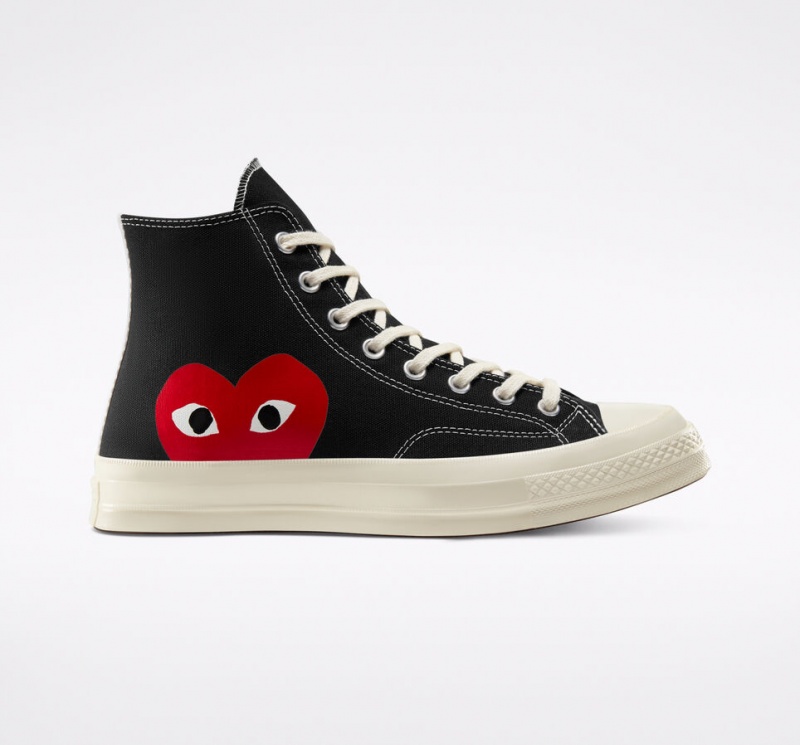 Converse Converse x Comme des Garçons PLAY Chuck 70 Sort Hvide Rød | 31029UDRY