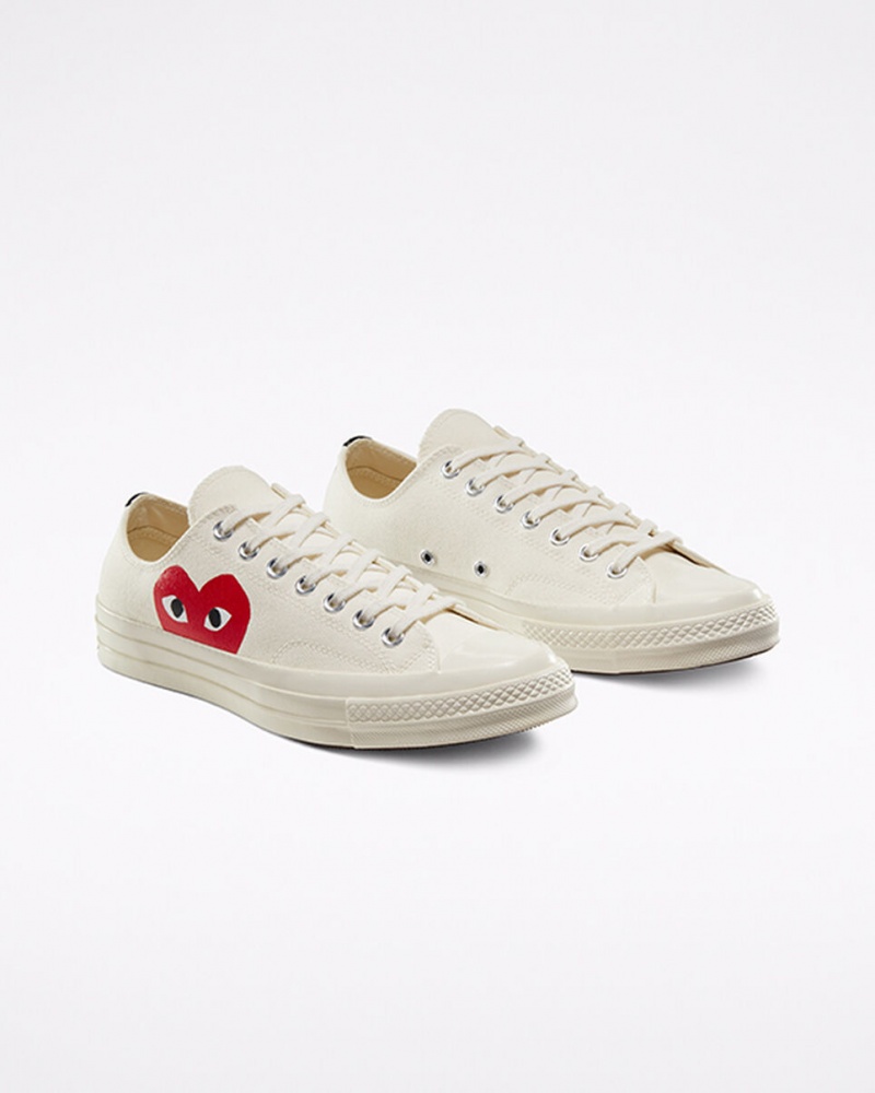 Converse Converse x Comme des Garçons PLAY Chuck 70 Hvide Rød | 23094DGCE