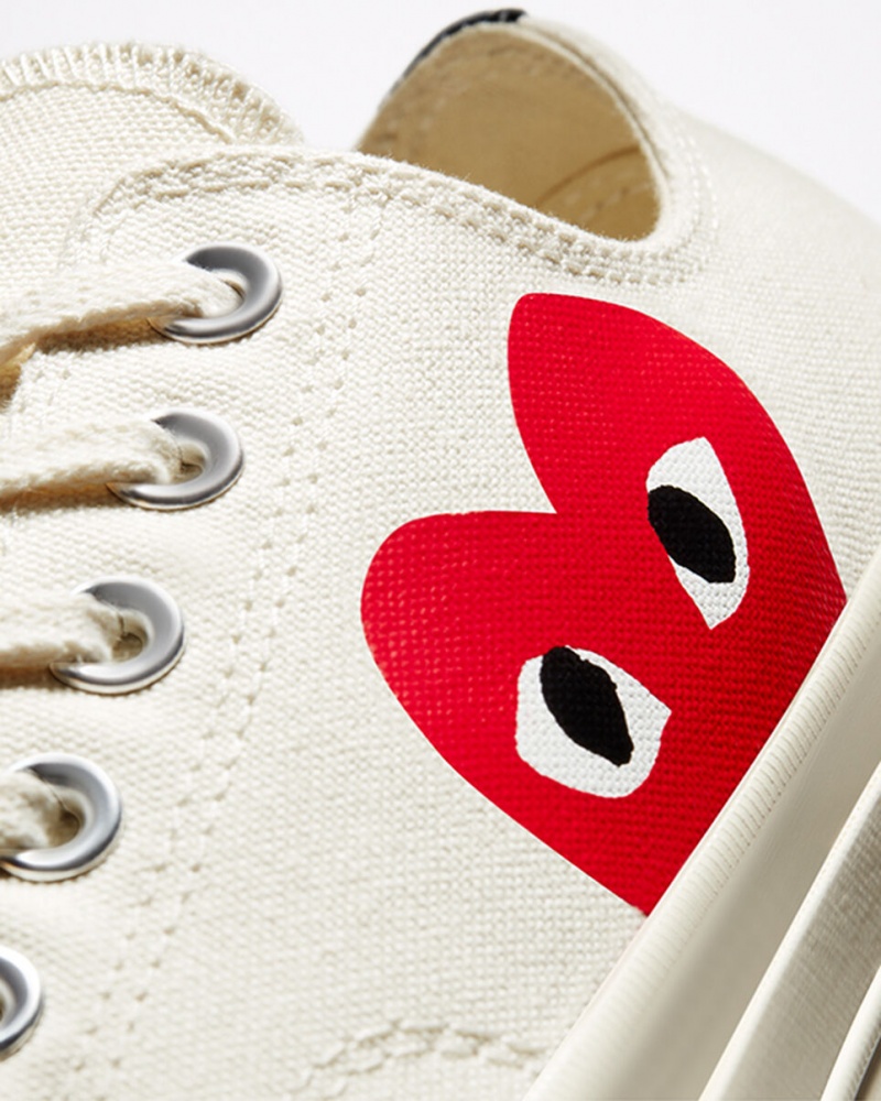 Converse Converse x Comme des Garçons PLAY Chuck 70 Hvide Rød | 23094DGCE