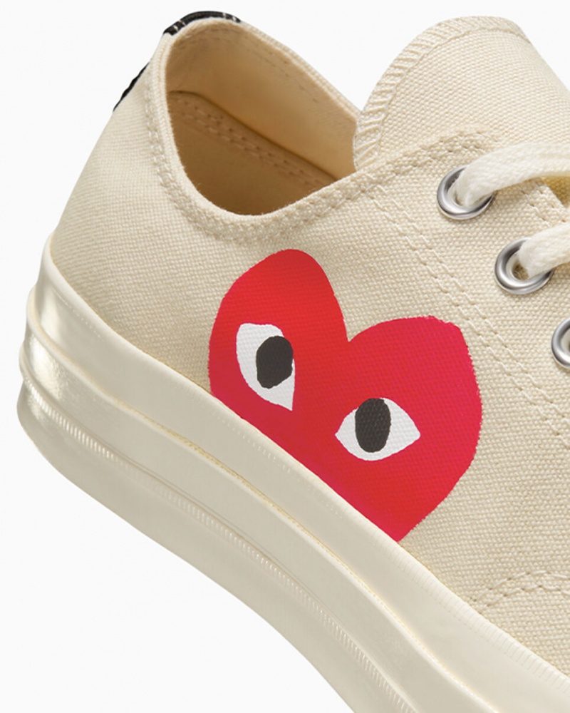 Converse Converse x Comme des Garçons PLAY Chuck 70 Hvide Rød | 23094DGCE