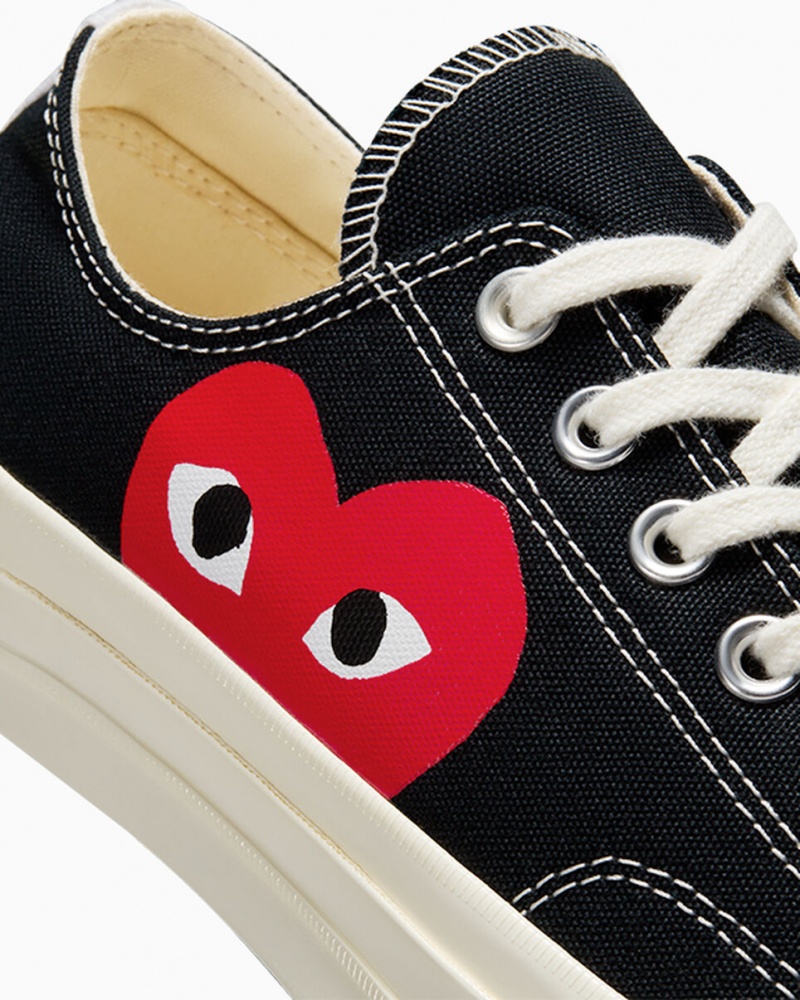 Converse Converse x Comme des Garçons PLAY Chuck 70 Sort Hvide Rød | 78902XKOY