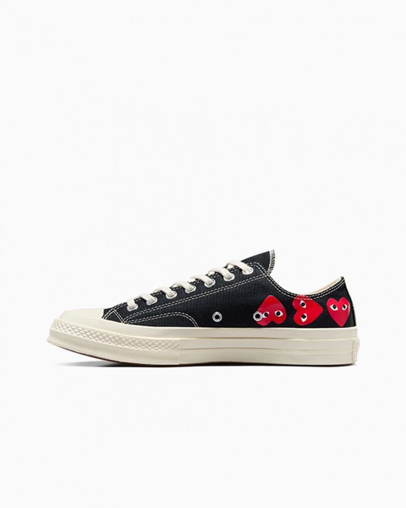 Converse Converse x Comme des Garçons PLAY Chuck 70 Multi Heart Sort Rød | 12978OCEB