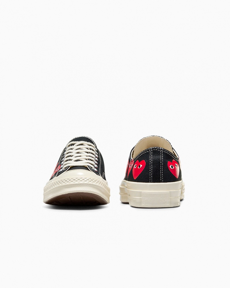 Converse Converse x Comme des Garçons PLAY Chuck 70 Multi Heart Sort Rød | 12978OCEB