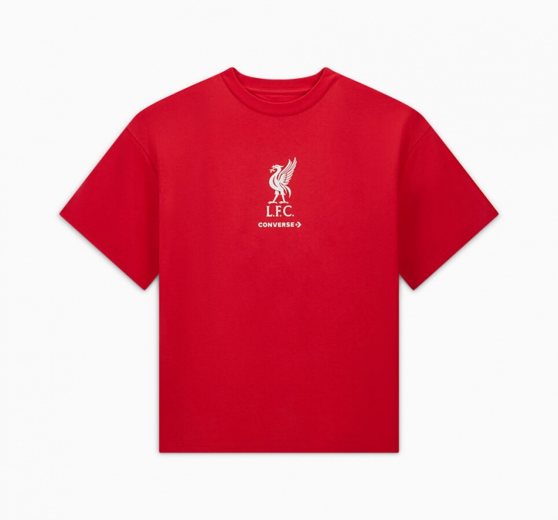 Converse Converse x LFC Loose-Fit T-Shirt Tomato | 94682TBLE