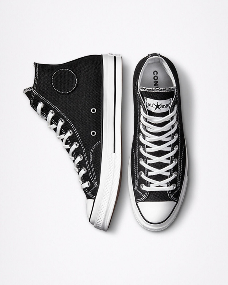 Converse Converse x Stüssy Chuck 70 Sort Hvide Sort | 24013PZBS