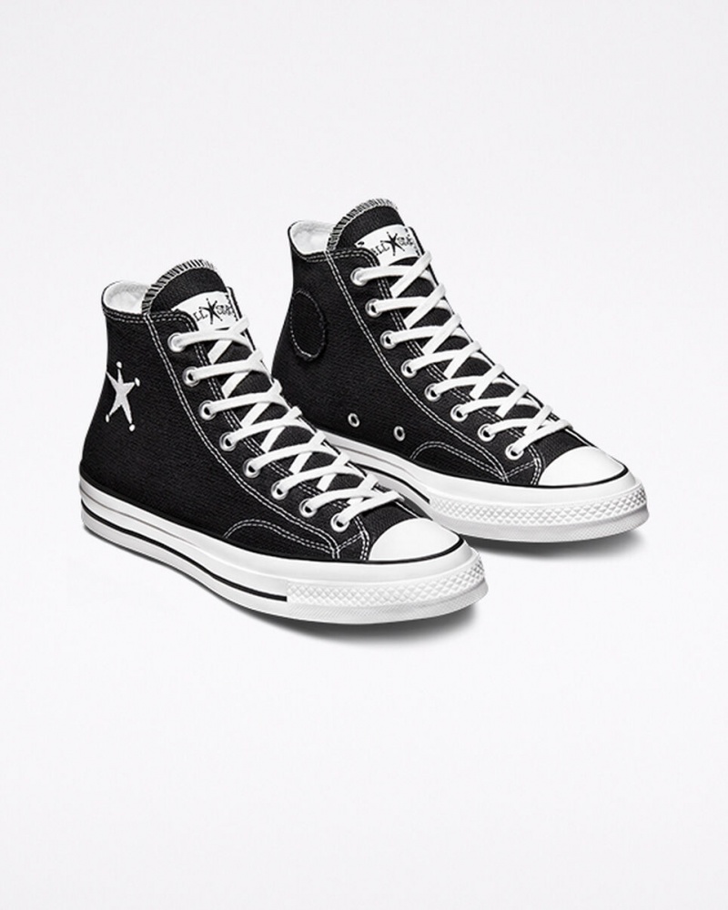 Converse Converse x Stüssy Chuck 70 Sort Hvide Sort | 24013PZBS