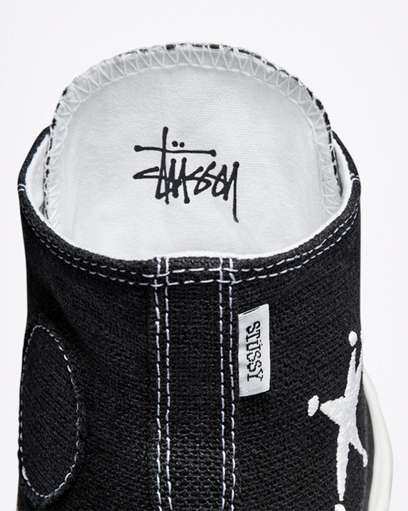 Converse Converse x Stüssy Chuck 70 Sort Hvide Sort | 24013PZBS