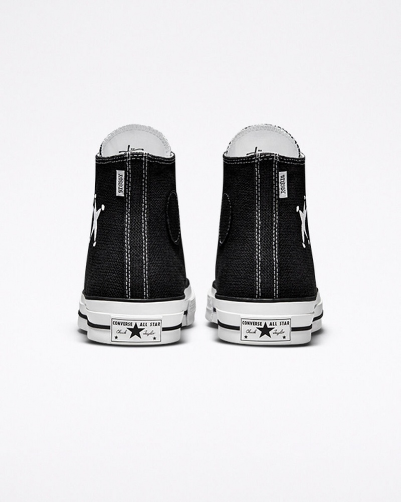 Converse Converse x Stüssy Chuck 70 Sort Hvide Sort | 24013PZBS