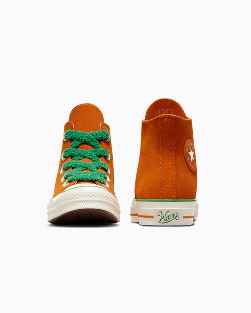 Converse Converse x Wonka Chuck 70 Oompa Loompa Orange Grøn | 68037QGML