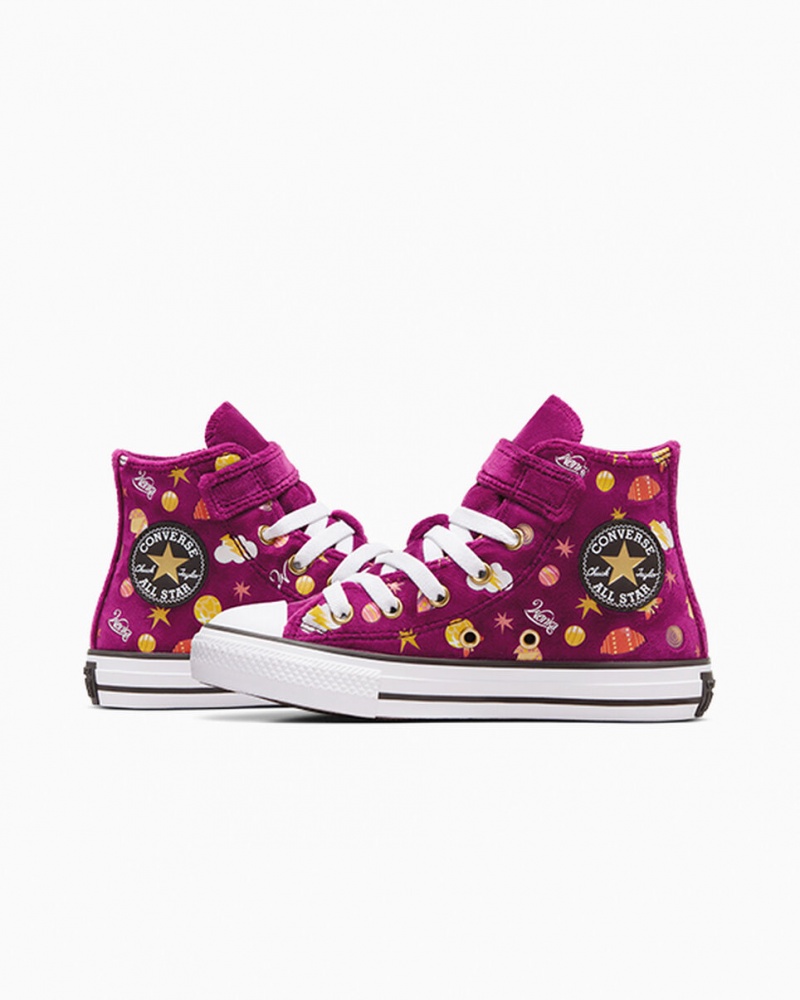 Converse Converse x Wonka Chuck Taylor All Star Easy On Lilla Guld Hvide | 83591ZIRG