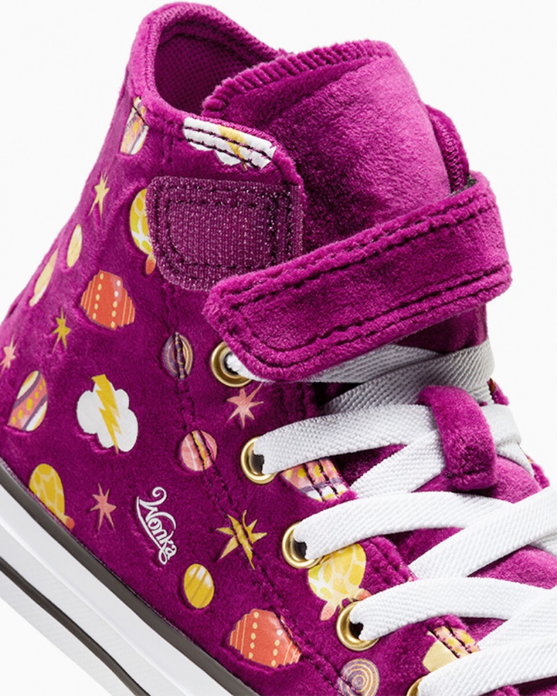 Converse Converse x Wonka Chuck Taylor All Star Easy On Lilla Guld Hvide | 83591ZIRG